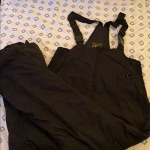 Black snow overalls